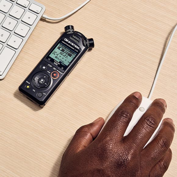 Recorder on Desk